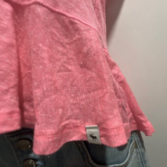 Abercrombie & Fitch Y2K 90s Boho Cottagecore Fairy Preppy Peplum Top Blouse S - Picture 4 of 8